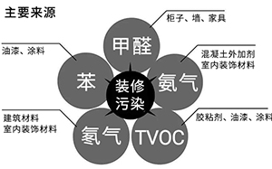 甲醛、苯、TVOC、氨和?